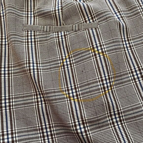 Ava & Viv Plus Size 22W Brown Plaid Mid-Rise Ankle Work Pants – FLAWED - Picture 5 of 10